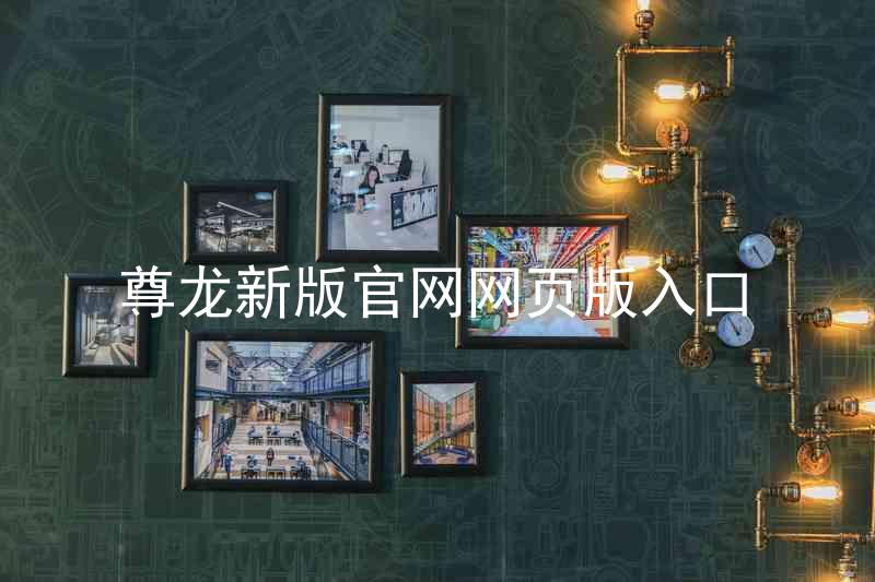 尊龙新版官网网页版入口