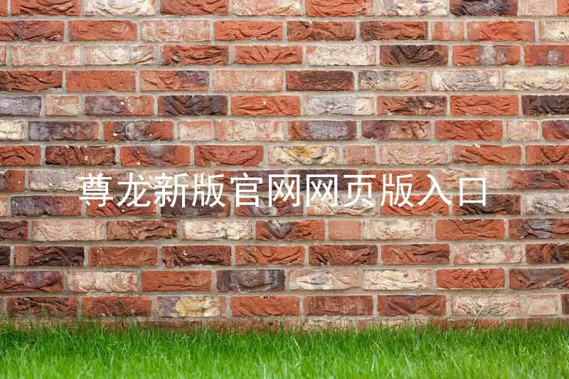 尊龙新版官网网页版入口